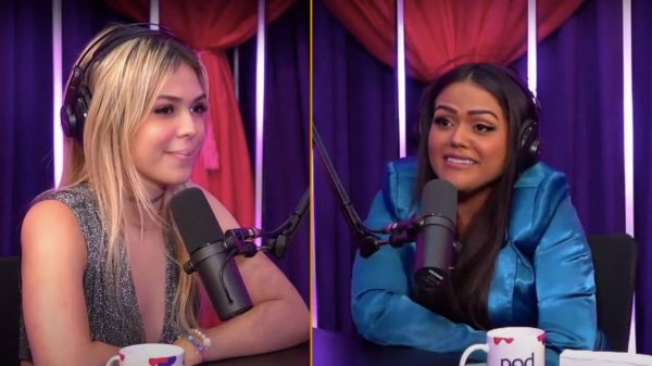 Melody teve discussão com Camila Loures durante bate papo (Foto: Reprodução Youtube)