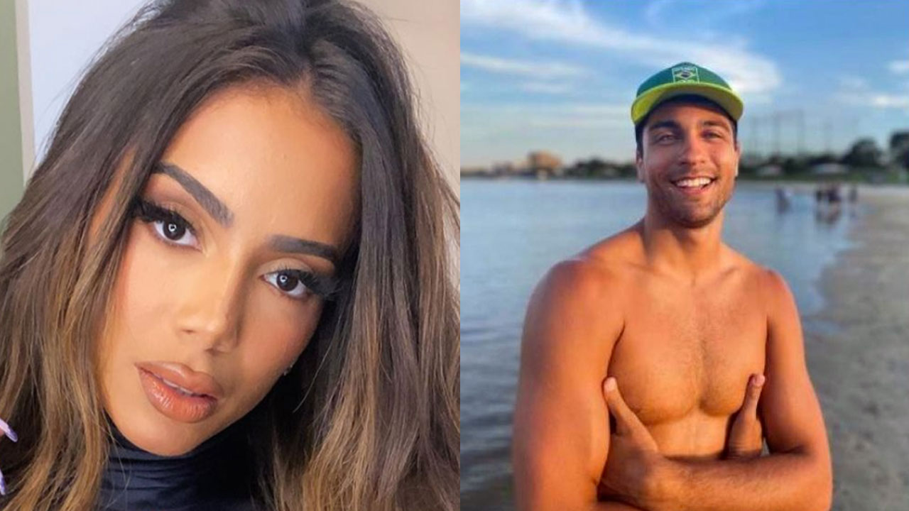 Anitta recebeu a visita de Vinícius Freitas em seu show (Foto: Montagem/Reprodução Instagram)