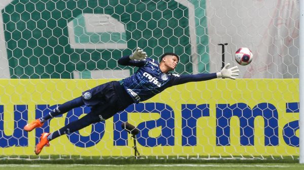 Mateus será opção caso Vinícius Silvestre siga positivo para covid-19 (Foto: Fábio Menotti/Palmeiras)