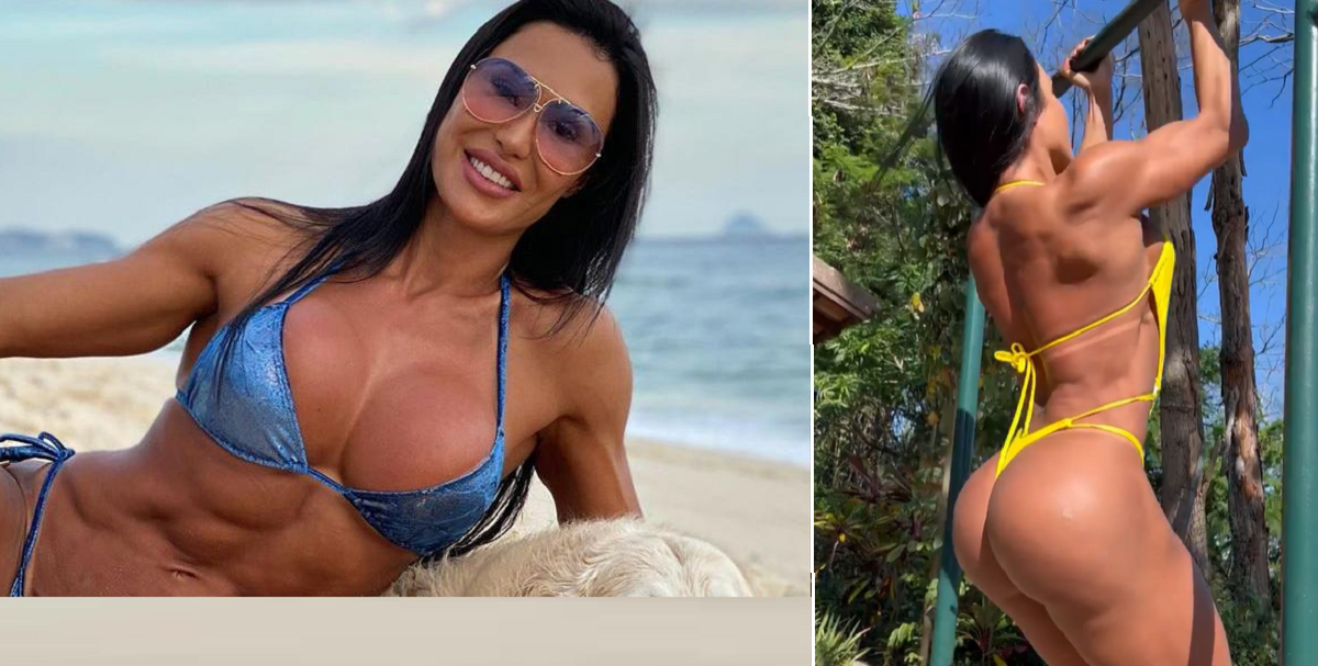 Gracyanne desceu pra malhar com seu menor fio dental e veja o vídeo (Instagram)