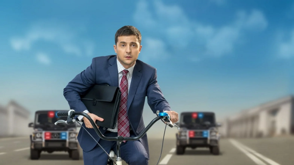 Zelensky, presidente da Ucrânia, era apenas um comediante antes de ser presidente do país. Já viu essa história antes? (Echo/Divulgação)