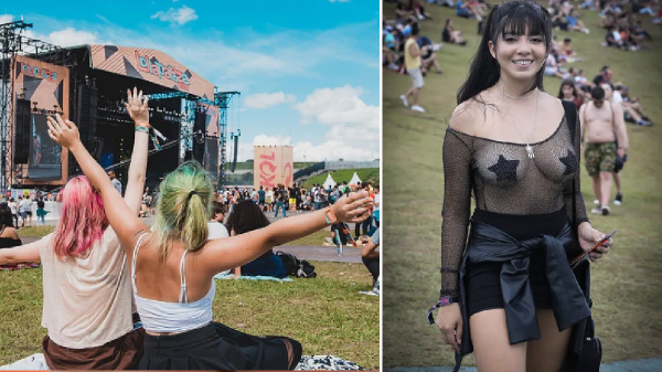 Lollapalooza foi tomado por looks transparentes e ousados (Allen/Flash/Divulgação)