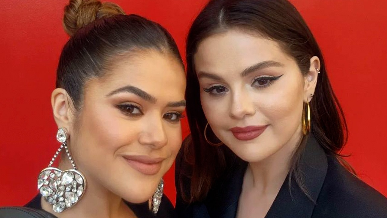 Maisa se encontra com Selena Gomez em evento de marca de cosmético (Reprodução)