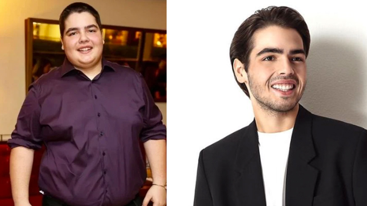 Filho de Faustão conta que perdeu 80kg com bariátrica (Montagem)