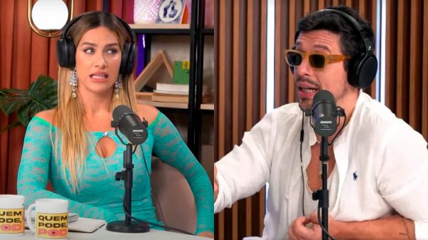 João Vicente e Giovanna Ewbank relembram "treta" durante bate papo em podcast (Reprodução)