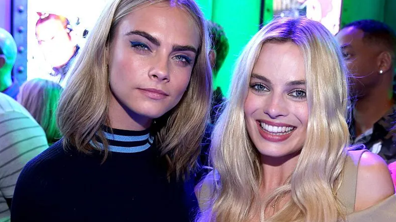 Cara Delevigne e Margot Robbie são amigas e já atuaram juntas (Reprodução)