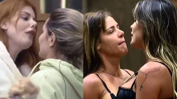 Deolane Bezerra e Deborah Albuquerque protagonizaram barraco e lembraram Denise Rocha e Andressa Urach (Montagem/Reprodução)