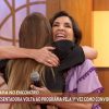 Fátima Bernardes voltou ao programa Encontro como convidada (Reprodução/Globo)