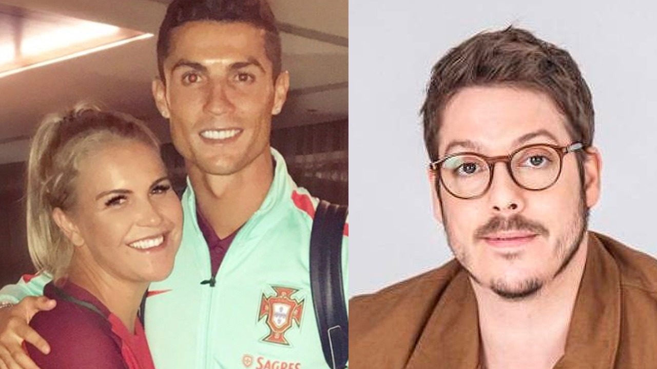 Katia Aveiro, irmã de CR7, criticou Fábio Porchat nas redes (Montagem/Reprodução/Divulgação)