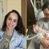 Juliano Cazarré e Letícia estão com a filha Maria Guilhermina em casa após 7 meses internada (Montagem/Instagram)