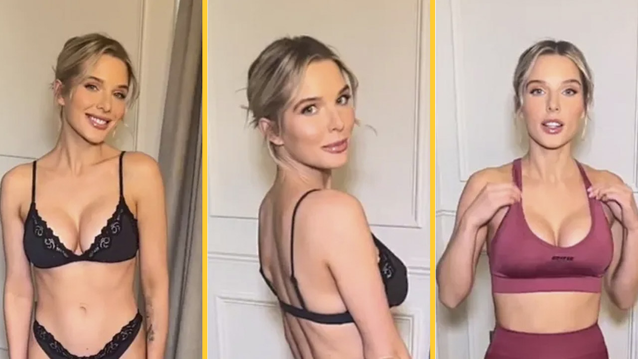 Helen Flanagan desfilou sua beleza em vídeo nas redes e ganhou declarações (Instagram)