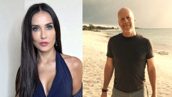 Demi Moore exibe vídeo de comemoração do aniversário de Bruce Willis e emociona