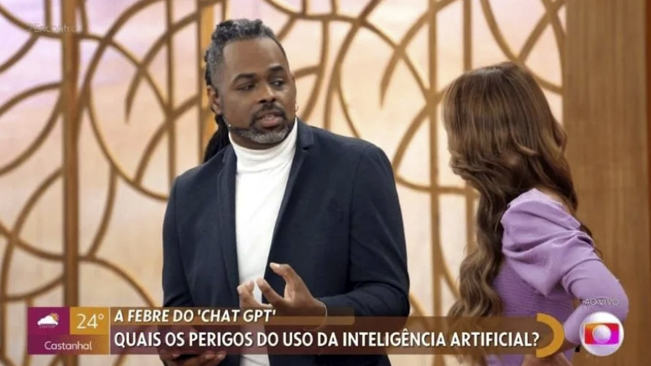 Manoel Soares e Patrícia Poeta protagonizaram momento constrangedor no "Encontro"