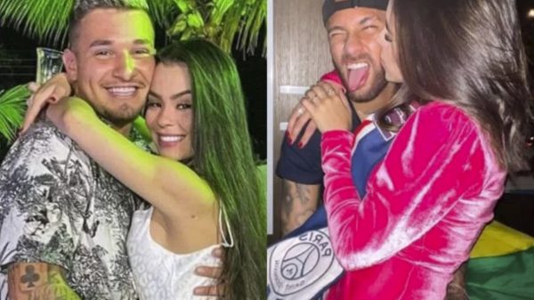 Bia Michelle trocou mensagens com Neymar enquanto namorava MC Gui (Montagem/Reprodução)