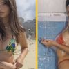 Emily Ratajkowski exibiu seu corpaço nas areias do Rio de Janeiro e encantou seguidores (Instagram)