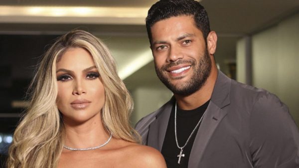 Hulk com a esposa Camila Ângelo, filha de sua ex-cunhada, Nires Ângelo