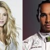 É romance? Shakira e Lewis Hamilton passeiam de barco em Miami (Montagem/Divulgação)