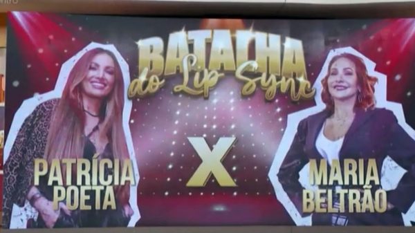 No programa Encontro, Patrícia Poeta revelou sua oponente na Batalha do Lip Sync do Domingão