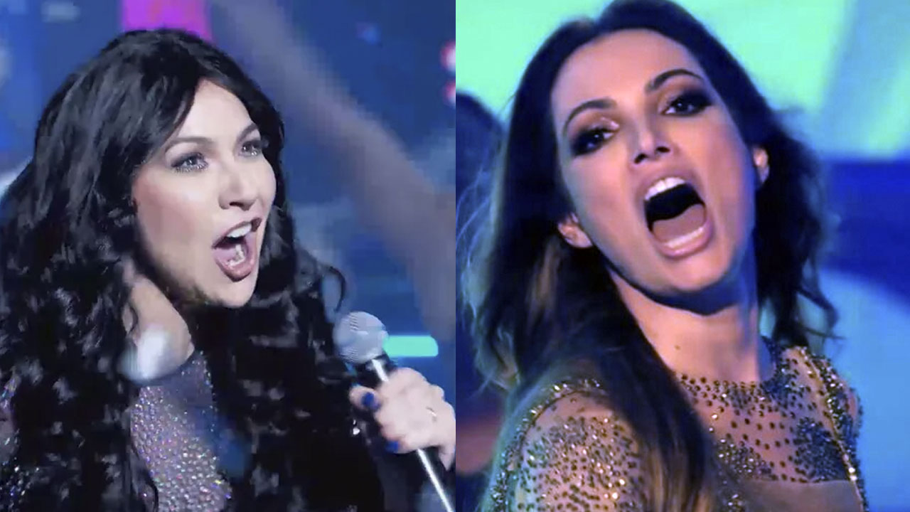 Maria Beltrão e Patrícia Poeta protagonizaram duelo épico na Batalha do Lip Sync do Domingão