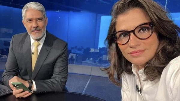 William Bonner renovaram contrato e permanecem à frente do principal jornal da TV Globo