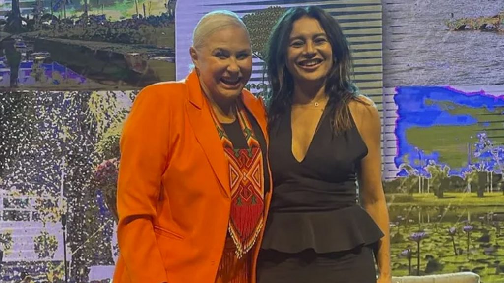 Dira Paes e Fafá de Belém no evento "Varanda de Nazaré"