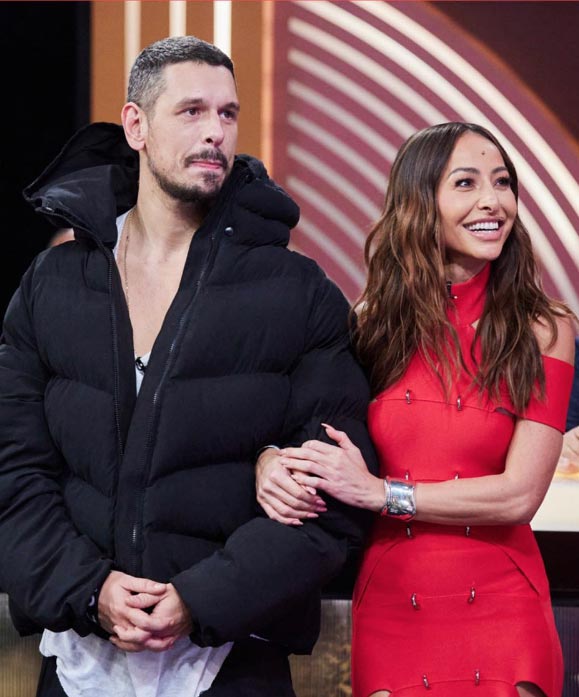 João Vicente de Castro e Sabrina Sato durante participação no programa "Sobre Nós Dois"