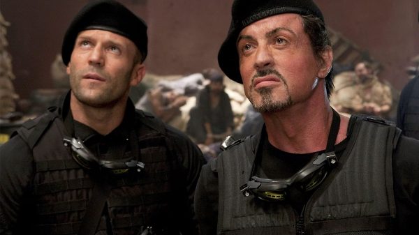 Jason Statham e Stalone em cena de Mercenários 4 (Foto: Reprodução)