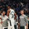 Antetokounmpo em ação na NBA