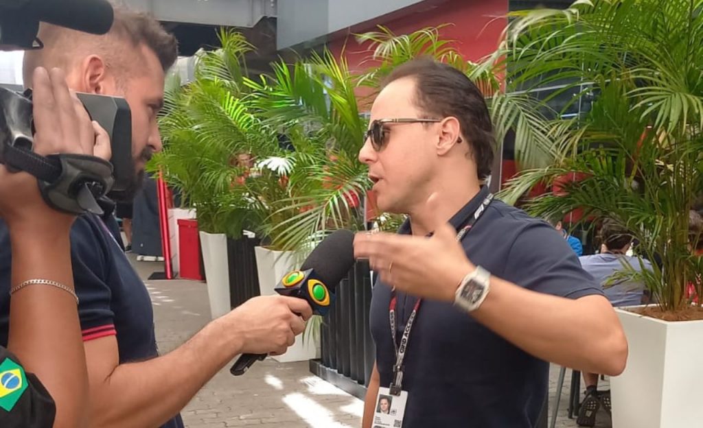 Felipe Massa nos bastidores da Fórmula 1