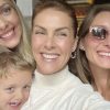 Ana Hickmann com as irmãs Fernanda, Isabela e o sobrinho Francisco