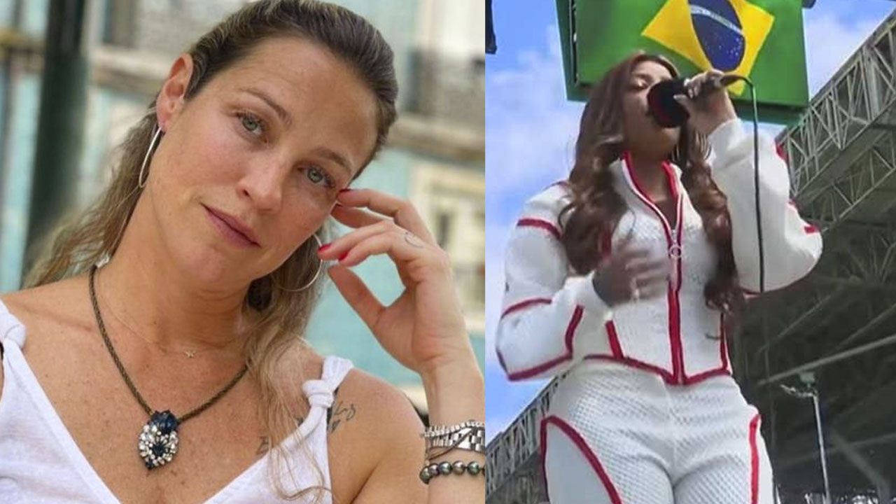 Luana Piovani reposta vídeo de Ludmilla cantando o hino e chama de "vergonha alheia"