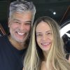 Maurício Mattar com a atual esposa, Shay Dufau