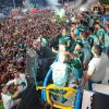 Palmeiras comemorando com a torcida