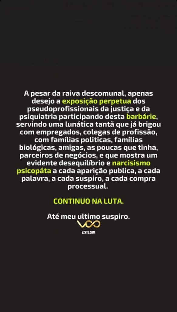 Vicente Escrig, ex marido de Simaria, desabafa nas redes sociais sobre processo de guarda dos filhos