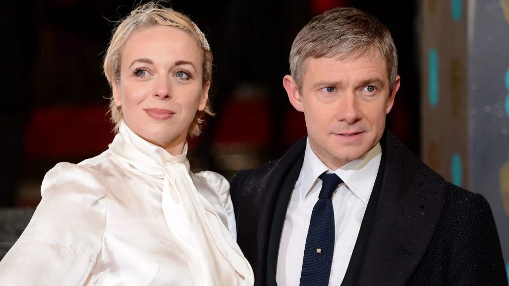 Amanda Abbington e Martin Freeman, casamento da série Sherlock foi pra vida real